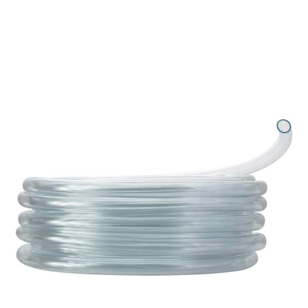 1 in. I.D. x 1-1/4 in. O.D. x 100 ft. Multi-Use Clear Flexible Vinyl Tubing for Fountains, Aquariums, AC and More