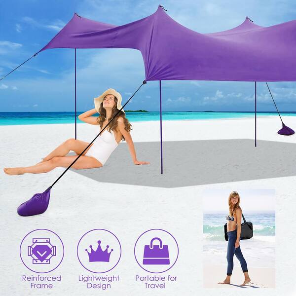 Purple Beach Sunshade Tent Beach Canopy Tent Sun Shade Buy Neso