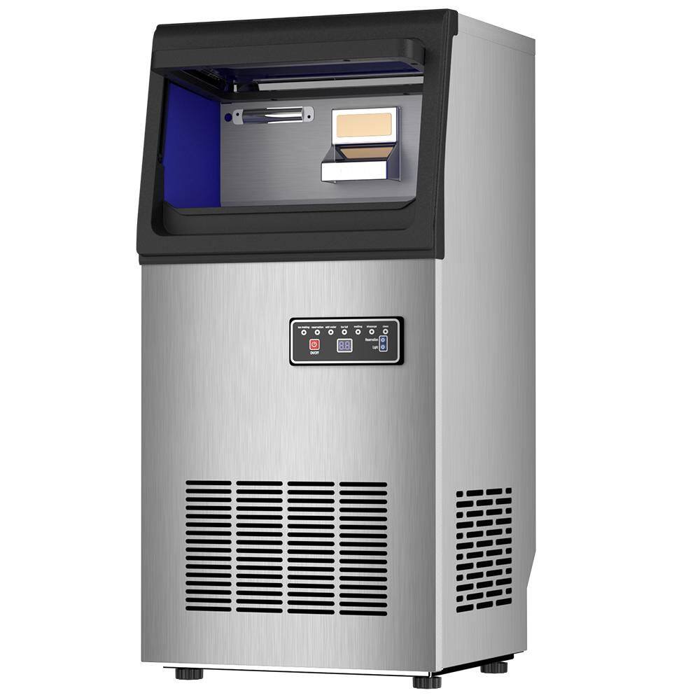13.78 in. 90 lbs. Freestanding Commercial Nugget Ice Maker Machine in Stainless Steel with 25 lb. Ice Storage Bin price history on PriceWatchPro