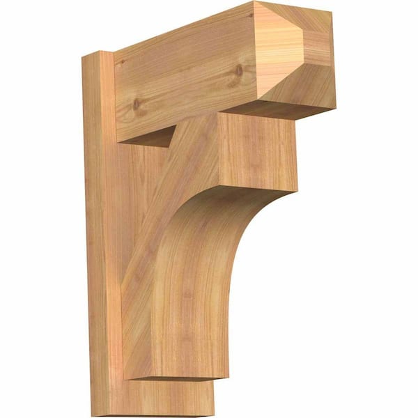 Ekena Millwork 8 in. x 22 in. x 18 in. Western Red Cedar Westlake Craftsman Smooth Outlooker