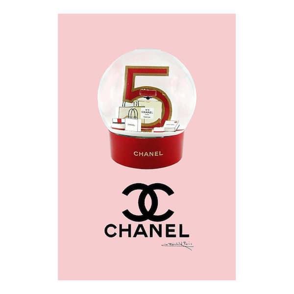 VENICE BEACH Collections Fashion Glam Shopping Bags Snow Globe by Fairchild Paris 1-Piece Unframed Abstract Poster Art Print 20 in. x 16 in.