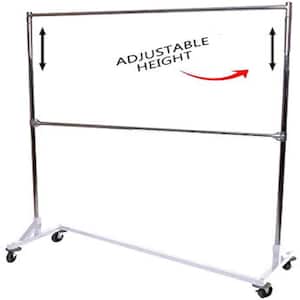 White Metal Clothes Rack 63 in. W x 84 in. H