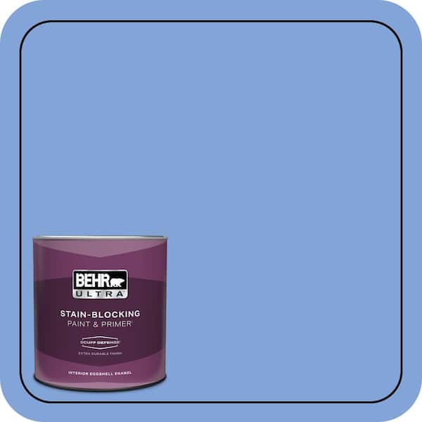 BEHR ULTRA 1 qt. #P530-4 Periwinkle Extra Durable Eggshell Enamel Interior Paint & Primer