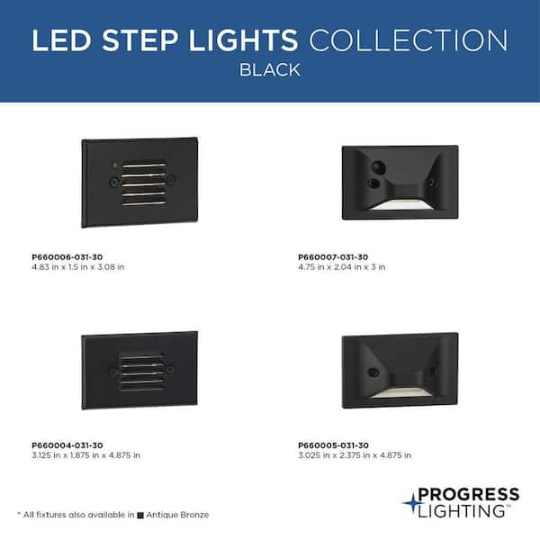 Progress Lighting 1.5-Watt Black Low Voltage Plug-in LED Path Light