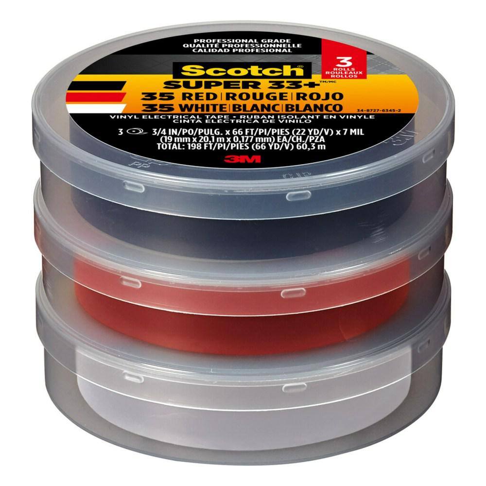 Ideal 3/4" X 66' General Purpose Vinyl Electrical Tape – 7mm, Red