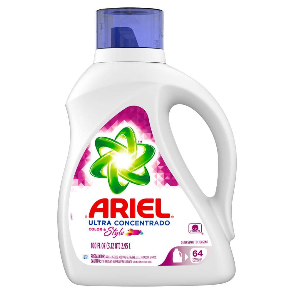 Ariel 100 oz. Ultra Concentrated Color and Style Liquid Laundry Detergent  (64-Loads) 003700013243 - The Home Depot