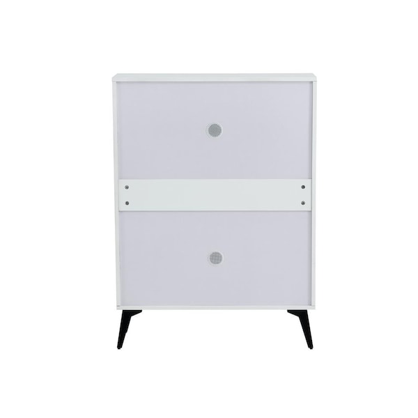 STÄLL Shoe cabinet with 3 compartments, white, 311/8x113/8x581/4 - IKEA