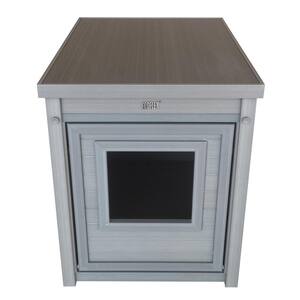 ECOFLEX Litter Box Cover End Table in Grey