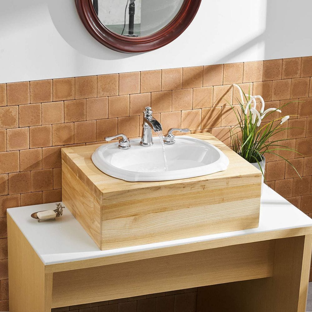 Polished Chrome Waterfall Widespread 2-Handle Bathroom Faucet