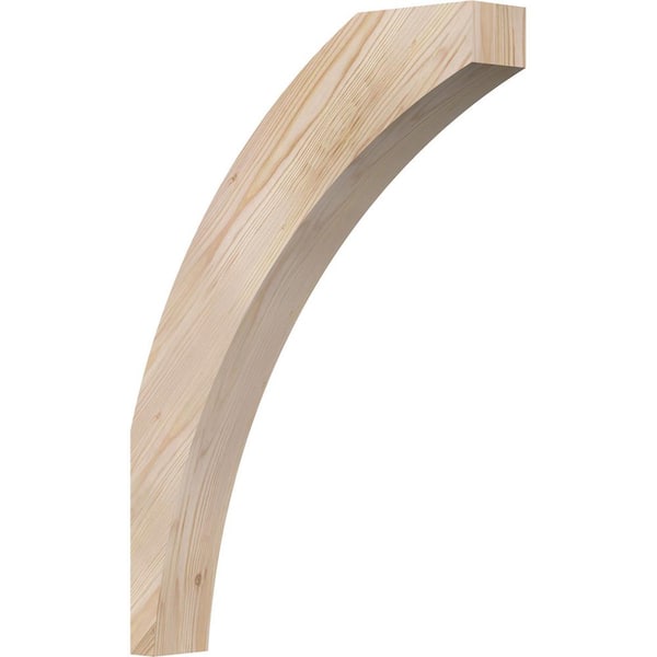 Ekena Millwork 3 1/2"W x 20"D x 28"H Thorton Smooth Knee Brace, Douglas Fir