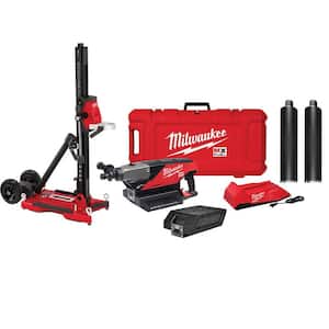 MX FUEL Li-Ion Cordless Handheld Core Drill Kit with One 3 in. Diamond Wet Core Bit and One 4 in. Diamond Wet Core Bit
