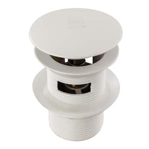 Trimscape Toe-Touch Tub Drain with Overflow, White