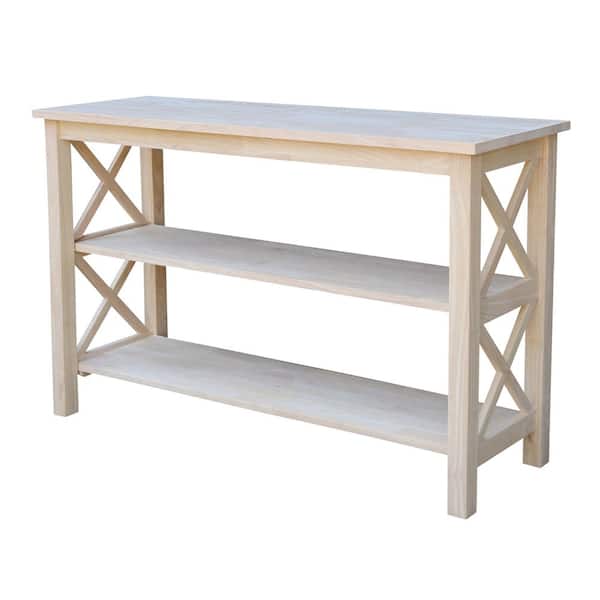Unfinished Wood Entry Table Flash S, International Concepts Shaker Console Table Unfinished