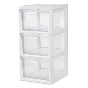 12.5 in. W x 24 in. H x 14.5 in. D Easy-To-Assemble Storage Tower with 3-Drawers