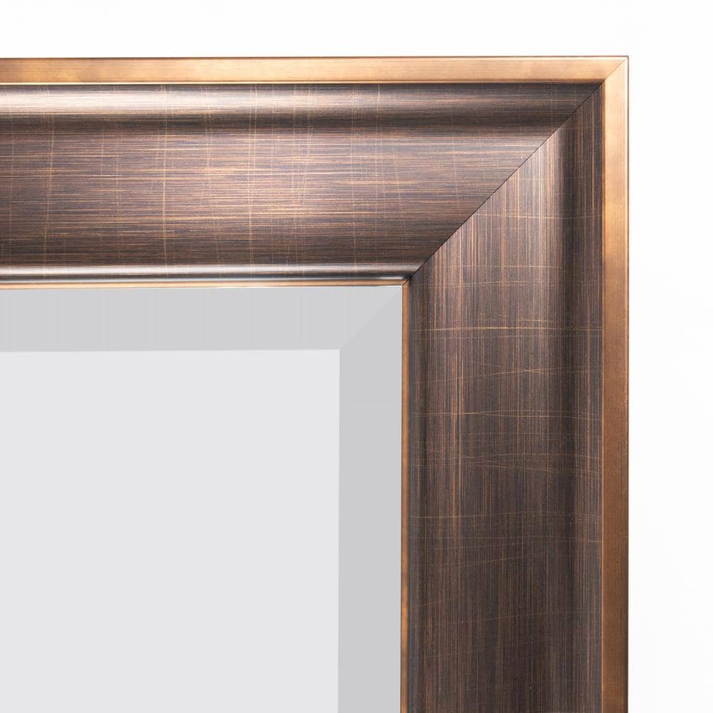 Elegant Bronze Beveled Bathroom Vanity Mirror 27.5" x 33.5"