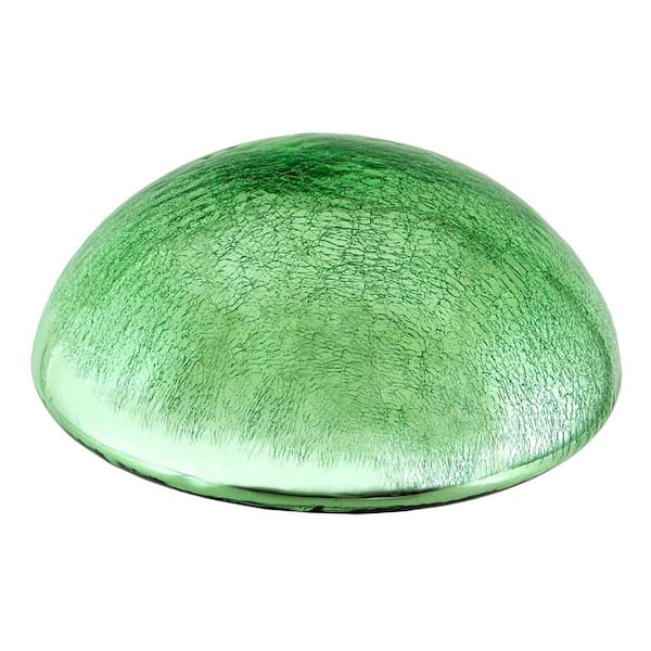 Achla Designs Glass Toadstool Gazing Globe Ball, 9 in. Dia, Light Green
