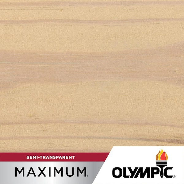 Olympic Maximum 1 gal. White Birch Semi-Transparent Exterior Stain and Sealant in One Low VOC