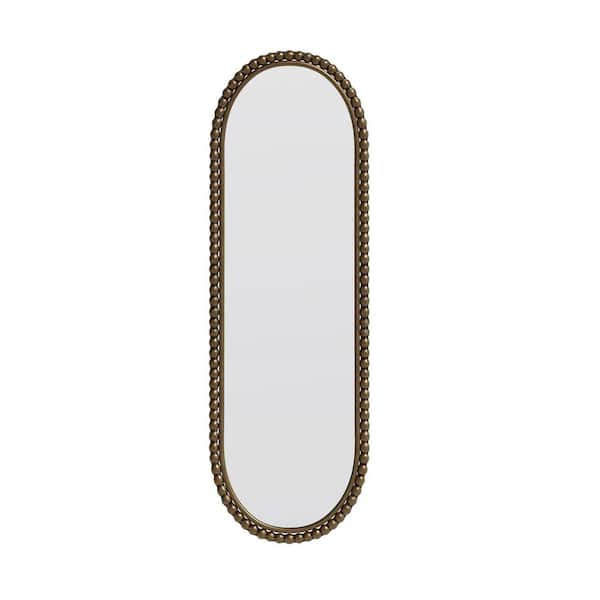 Gold 15.75 in. W x 47.25 in. H Arch Metal Framed Mirror