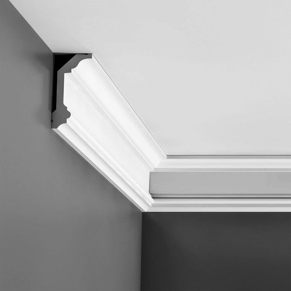 Primed White Polyurethane Crown Moulding Set of 2