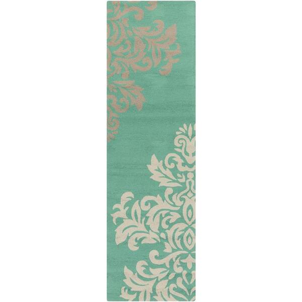 Artistic Weavers Vesuvius Emerald 3 ft. x 8 ft. Indoor/Outdoor Runner Rug