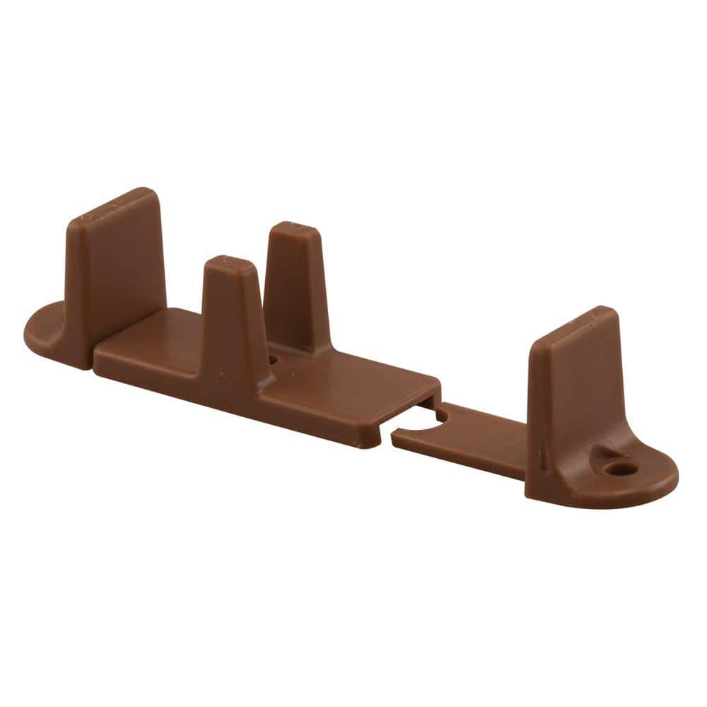 Bypass Door Guide, 1 in. High, Adjustable, Dark Brown (2-pack) price history on PriceWatchPro