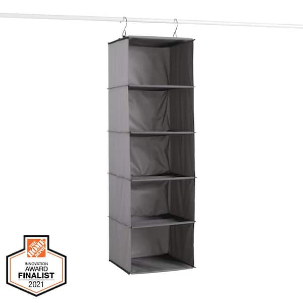 Everbilt H 10-Pair Gray Fabric Hanging Shoe Organizer - Main Image
