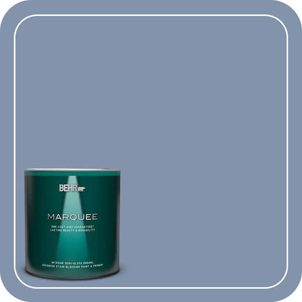 BEHR MARQUEE 1 qt. #T16-13 Stratus Semi-Gloss Enamel Interior Paint & Primer
