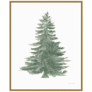 27.75 in. H x 22.5 in. W Floursack Holiday Tree Christmas Holiday Framed Canvas Box Wall Art