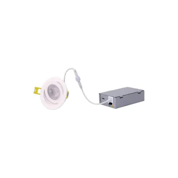 ProLED Select Direct Fit Gimbal Downlight 4 in. 12-Watt 2700-5000K Color Selectable 90° Tilt Dimmable T20 JA-8