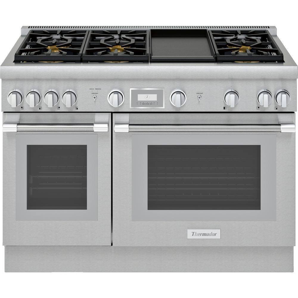 thermador gas double wall oven