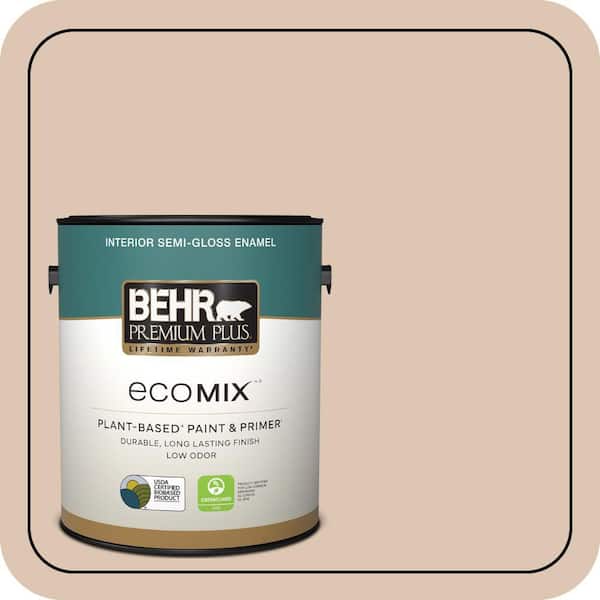 1 gal. #280E-2 Arabian Sands Semi-Gloss Enamel EcoMix Plant-Based Interior Paint & Primer