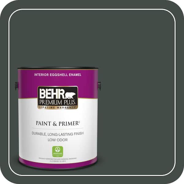 BEHR PREMIUM PLUS 1 gal. Home Decorators Collection #HDC-CL-21 Sporting Green Eggshell Enamel Low Odor Interior Paint & Primer