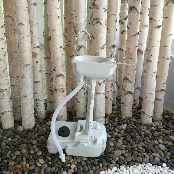 Single Triangle Wash Basin Corner Sink Small Bar Sink Stainless Steel W/ Faucet