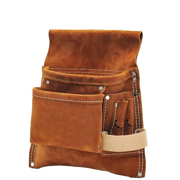 Bon Tool Split Leather Nail and Tool Bag 5 Pocket