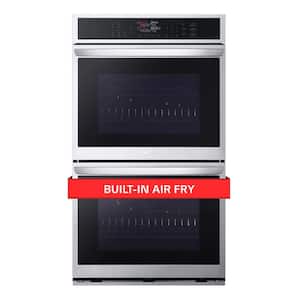 9.4 cu. ft. Smart Double Wall Oven with Fan Convection, Air Fry in PrintProof in Stainless Steel