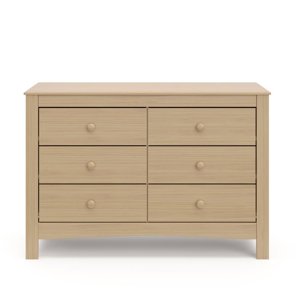 Driftwood 6-Drawer Double Dresser for Nursery