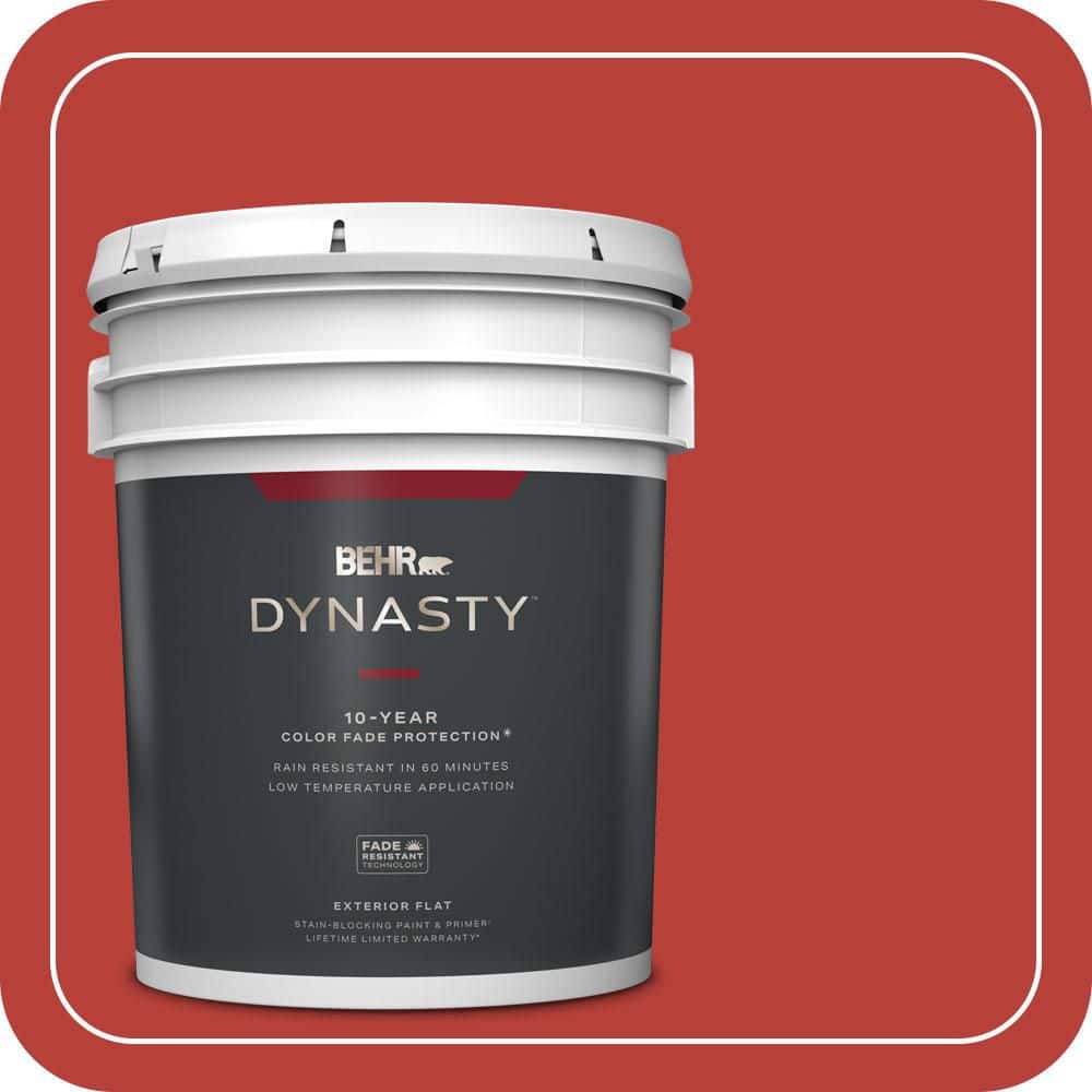 5 gal. #PMD-85 Crimson Silk Flat Exterior Stain-Blocking Paint & Primer price history on PriceWatchPro