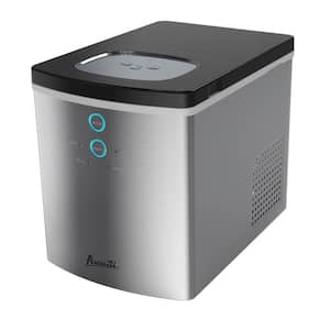 25 lbs. Portable Ice Maker in Stainless Steel