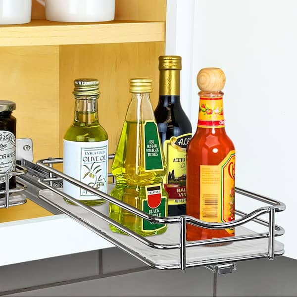 Rotating Spice Rack Spice Rack With Turntable Carbon Steel Kitchen Storage  Shelf Organizer For Condiments, Spice Jars, Herbs And Bottles