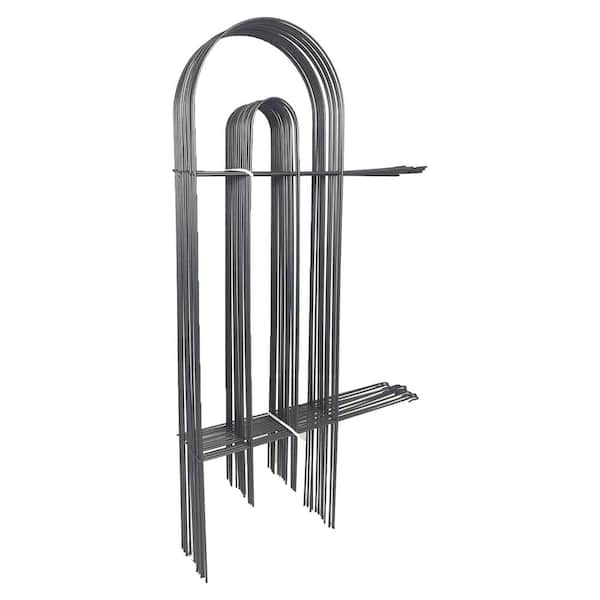 32 in. x 20 ft. Movable Border Garden Fence Metal No-Dig Decorative Garden Fence Edging (Set of 14)