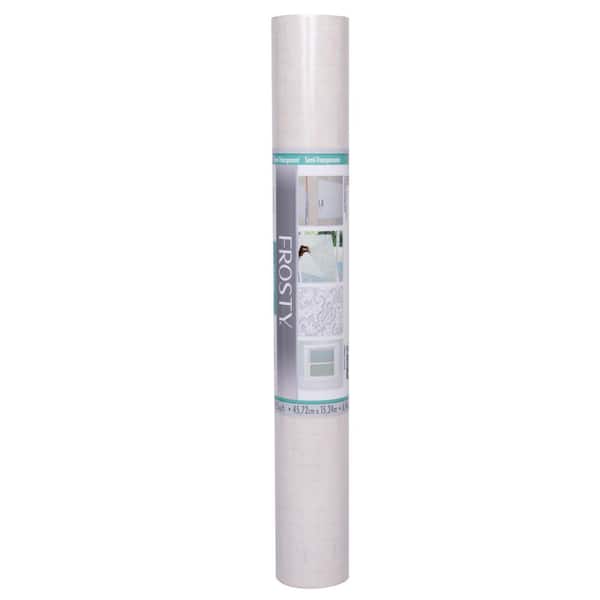 Con-Tact Frosty White Lace 18 in. D x 50 ft. L Self-Adhesive Vinyl Shelf and Drawer Liner, 1 Roll