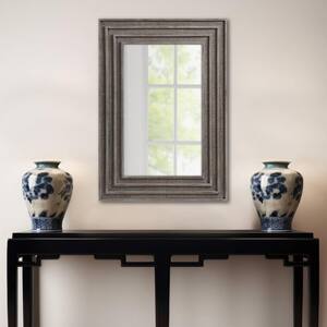 Naomi 24 in. W x 34 in. H Gray Wall Mirror