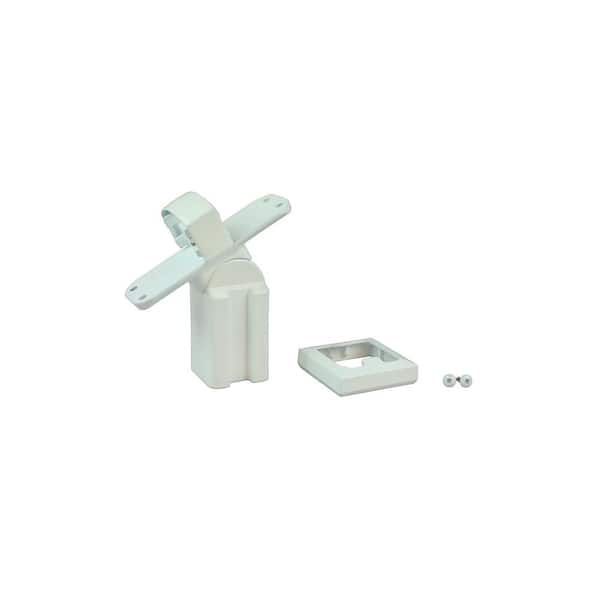WESTBURY 2 in. White Aluminum Stair Crossover Fence Adaptor 173377TWH
