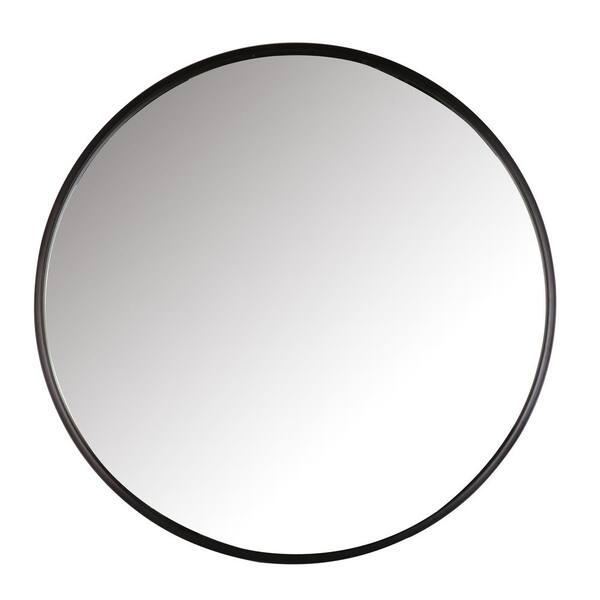 Mirrorize Canada 34 In Dia Black Metal, Home Depot Wall Mirrors Canada