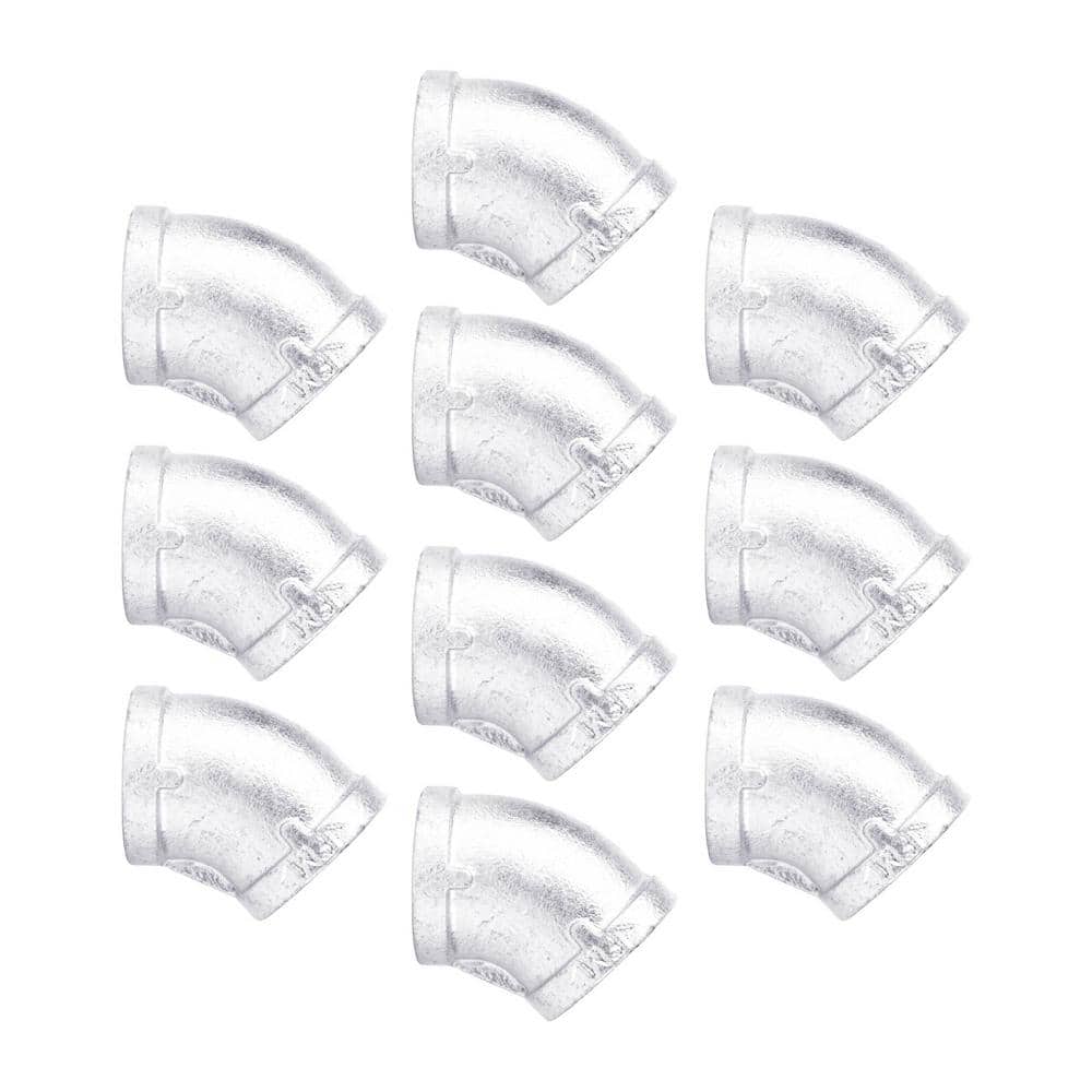 1/2 in. Galvanized Iron 45-Degree FPT x FPT Elbow Fitting (10-Pack) price history on PriceWatchPro