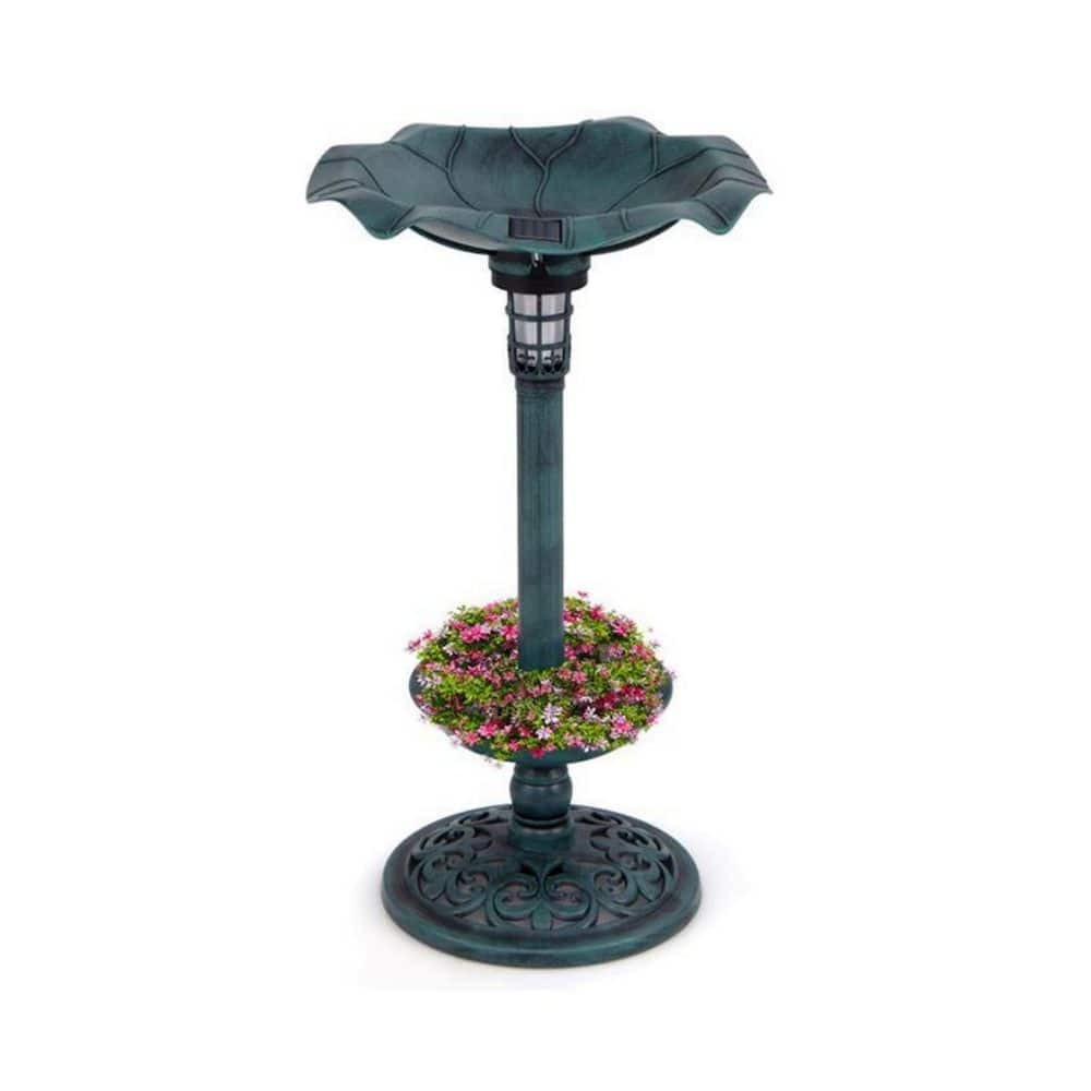 30 in Birdbath with Bird Feeder and Flower Planter for Outdoor Decor price history on PriceWatchPro