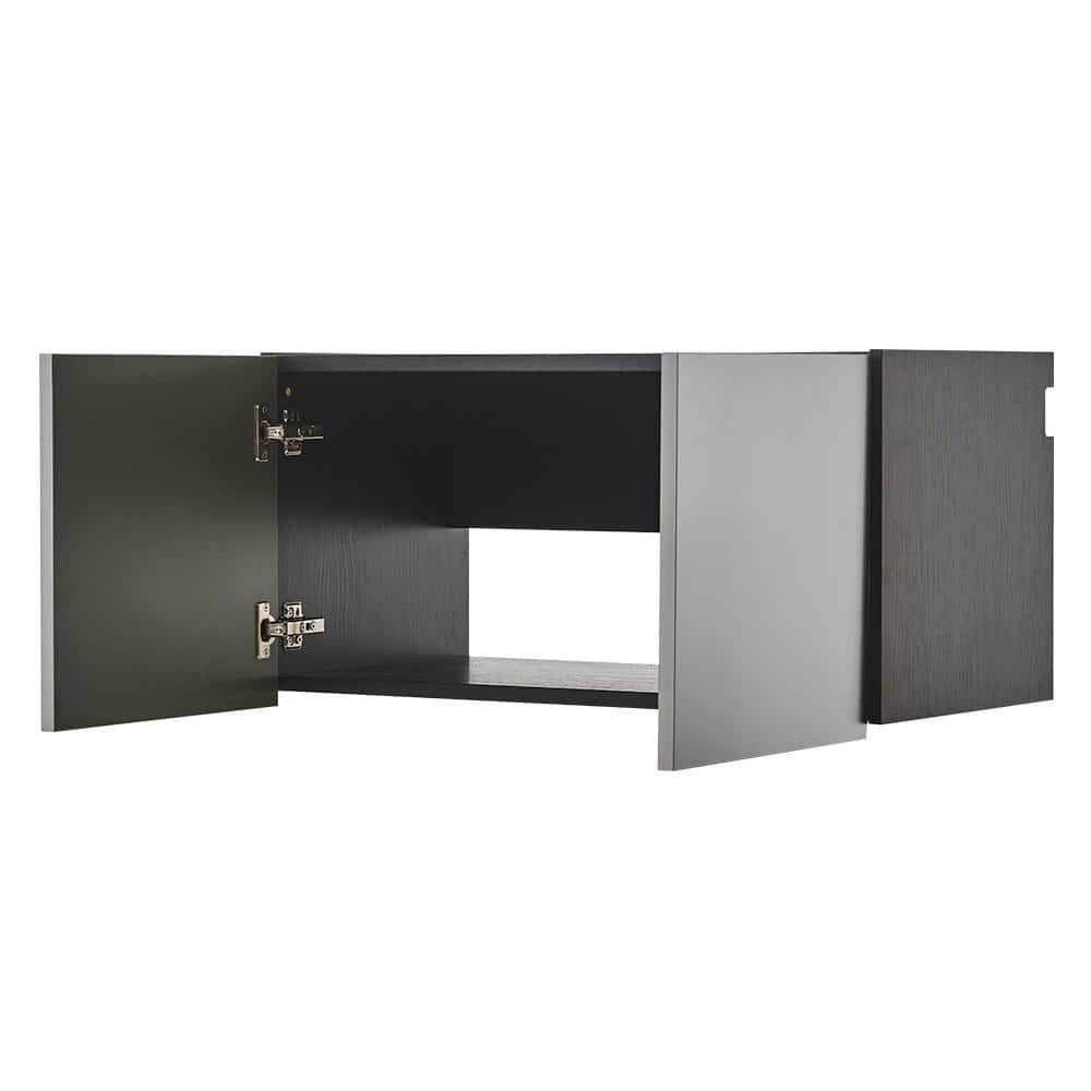 Astro Gray Metal Wall Storage Cabinet with Adjustable Shelving