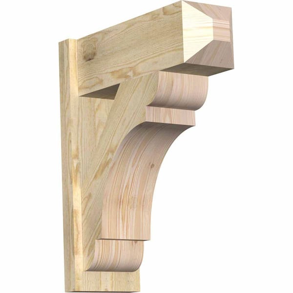 Ekena Millwork 8 in. x 26 in. x 22 in. Olympic Craftsman Rough Sawn Douglas Fir Outlooker