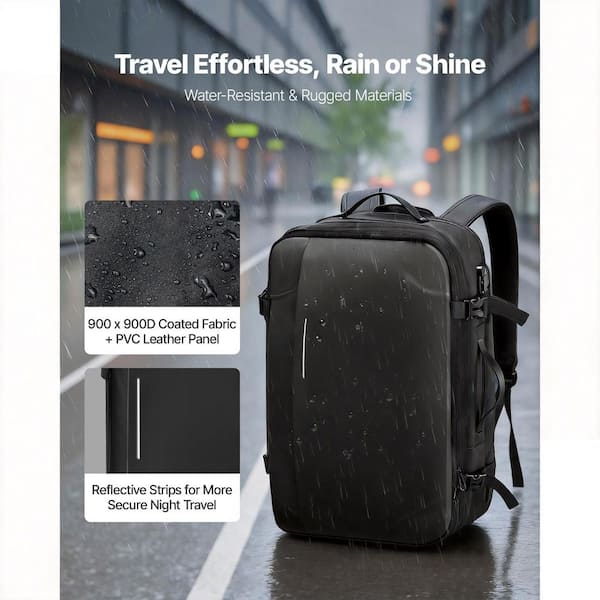 VEVOR Expandable 65L Travel Backpack with Vacuum Compression TSA Lock Multi Compartments Water-Resistant Carry-On Bag, Black DBZKLXBBHSWBKXOI3001V0-260312 - The Home Depot VEVOR Expandable 65L Travel Backpack with Vacuum Compression TSA Lock Multi Compartments Water-Resistant Carry-On Bag, Black DBZKLXBBHSWBKXOI3001V0-260312 - The Home Depot