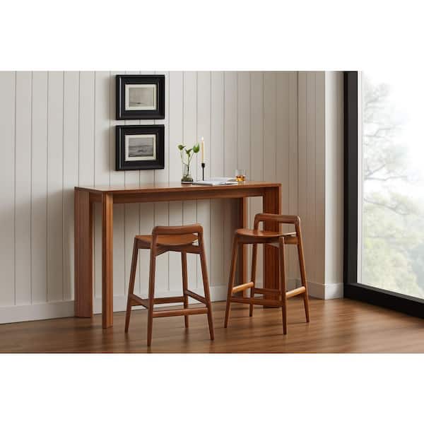 Naya Copper Bamboo 4-Legs Counter Dining Table Seats-2